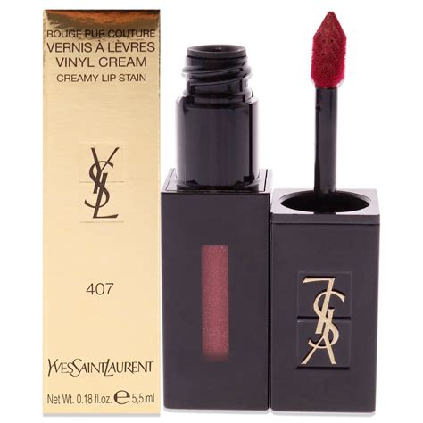 yves saint laurent vinyl cream lip stain 407|yves Saint Laurent glossy stain.